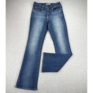 Levi's 725 Bootcut High Rise‎ Blue Dress Jeans Women 29/27X31 Miriam wash